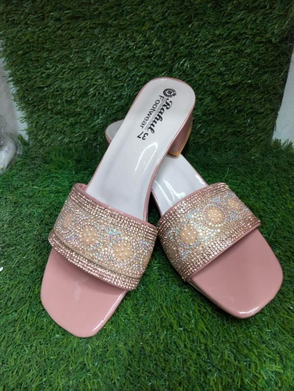 Girls High Hill Weightless Women Fashionable Full Stone Shoes